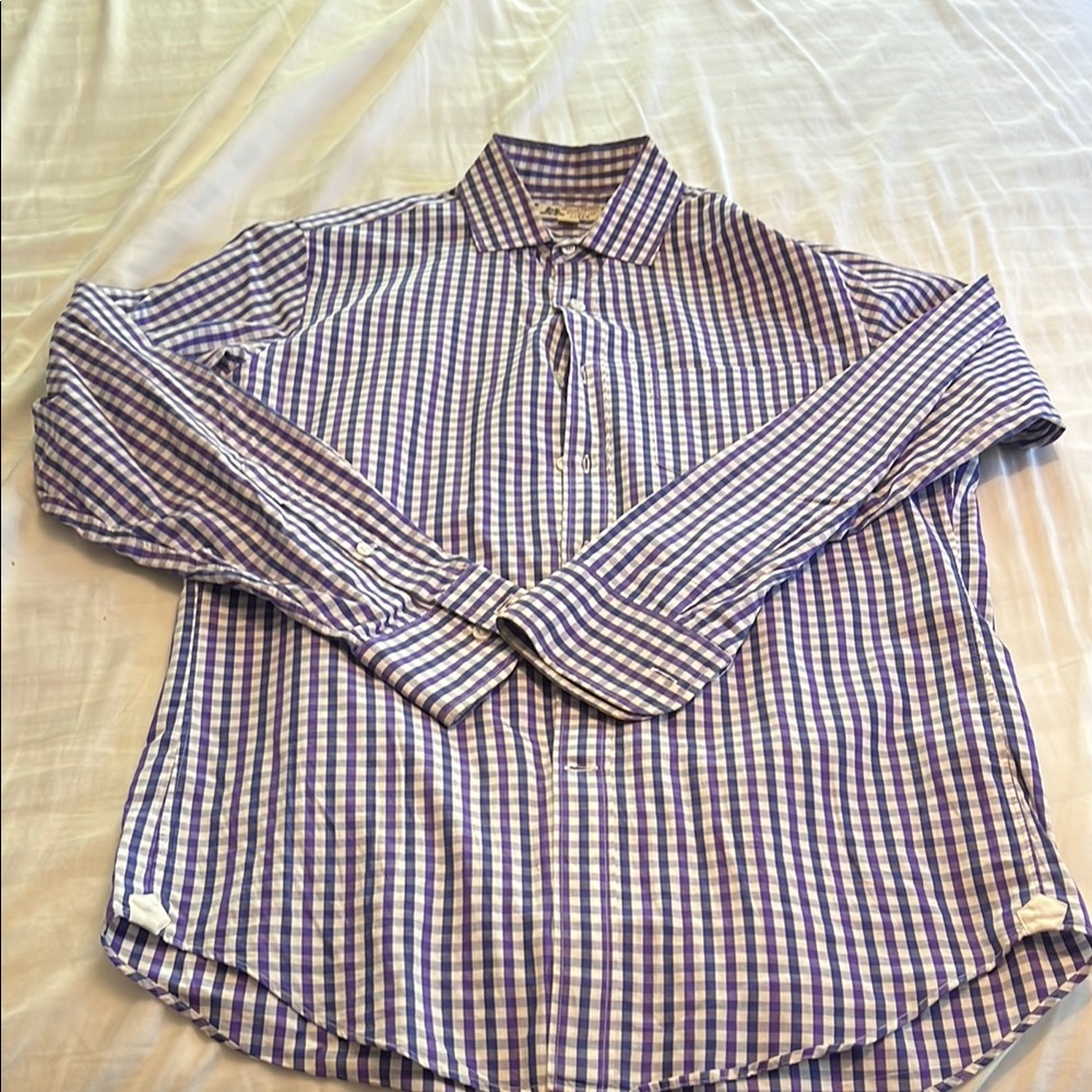 Men's Blue Checkered Shirt
